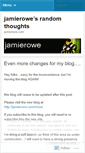 Mobile Screenshot of jamierowe.wordpress.com