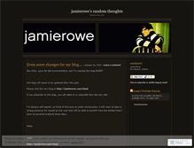 Tablet Screenshot of jamierowe.wordpress.com