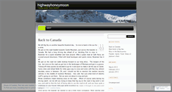 Desktop Screenshot of highwayhoneymoon.wordpress.com