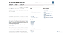 Desktop Screenshot of creativemama.wordpress.com