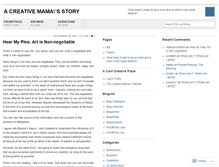 Tablet Screenshot of creativemama.wordpress.com