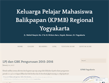 Tablet Screenshot of kpmbyogya.wordpress.com