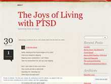 Tablet Screenshot of joysoflivingwithptsd.wordpress.com