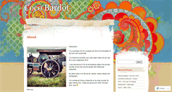 Desktop Screenshot of cocobardot.wordpress.com