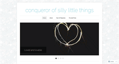 Desktop Screenshot of conquerorofsillylittlethings.wordpress.com