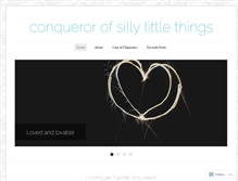 Tablet Screenshot of conquerorofsillylittlethings.wordpress.com
