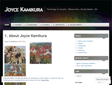 Tablet Screenshot of joycekamikura.wordpress.com