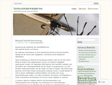 Tablet Screenshot of initiativbewerbung.wordpress.com
