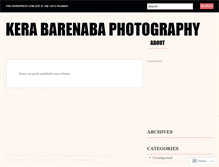 Tablet Screenshot of kerabarenabaphotography.wordpress.com