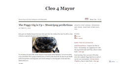 Desktop Screenshot of cleo4mayor.wordpress.com