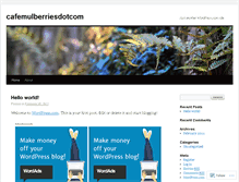 Tablet Screenshot of cafemulberriesdotcom.wordpress.com
