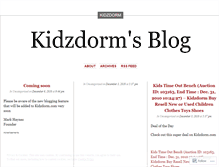 Tablet Screenshot of kidzdorm.wordpress.com