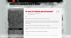Desktop Screenshot of francisconavarro10.wordpress.com