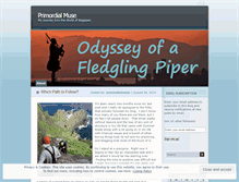 Tablet Screenshot of primordialmuse.wordpress.com