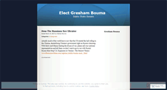 Desktop Screenshot of greshambouma.wordpress.com