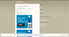 Desktop Screenshot of mothersparrow.wordpress.com