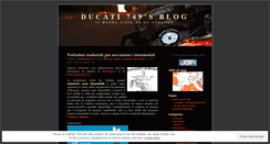 Desktop Screenshot of ducati749.wordpress.com