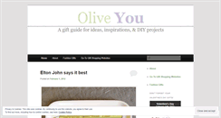 Desktop Screenshot of oliveyougifts.wordpress.com