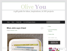 Tablet Screenshot of oliveyougifts.wordpress.com