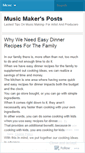 Mobile Screenshot of musicmakersposts.wordpress.com