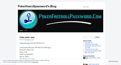 Desktop Screenshot of pokerfreerollpassword.wordpress.com