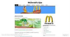 Desktop Screenshot of mcdonaldsajax.wordpress.com