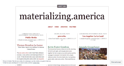 Desktop Screenshot of materializingamerica.wordpress.com