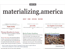 Tablet Screenshot of materializingamerica.wordpress.com