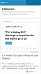 Mobile Screenshot of beknown.wordpress.com