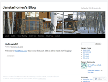 Tablet Screenshot of janstarhomes.wordpress.com