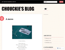 Tablet Screenshot of chouckie.wordpress.com