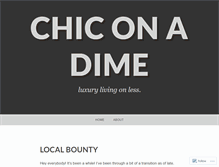 Tablet Screenshot of chiconadime.wordpress.com
