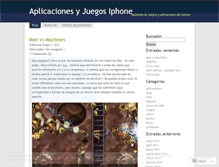 Tablet Screenshot of iphonejuegos.wordpress.com