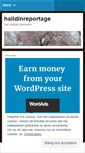 Mobile Screenshot of halldinreportage.wordpress.com