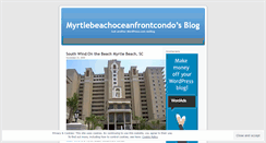 Desktop Screenshot of myrtlebeachoceanfrontcondo.wordpress.com