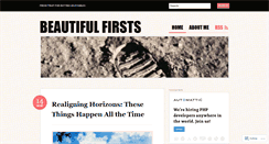 Desktop Screenshot of beautifulfirsts.wordpress.com