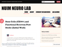 Tablet Screenshot of maynoothneurolab.wordpress.com