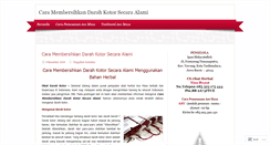 Desktop Screenshot of caramembersihkandarahkotorsecaraalamiah.wordpress.com