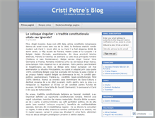 Tablet Screenshot of cristipetre.wordpress.com
