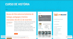 Desktop Screenshot of historiaunisuam.wordpress.com
