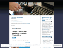Tablet Screenshot of discoverycoffee.wordpress.com
