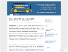Tablet Screenshot of carsmagazineblog.wordpress.com