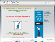 Tablet Screenshot of nogunonlyfun.wordpress.com