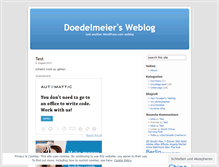 Tablet Screenshot of doedelmeier.wordpress.com