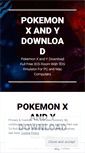 Mobile Screenshot of pokemonxandydownloads.wordpress.com