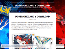 Tablet Screenshot of pokemonxandydownloads.wordpress.com