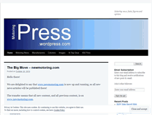 Tablet Screenshot of motoringpress.wordpress.com