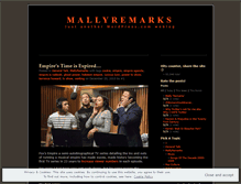 Tablet Screenshot of mallyremarks.wordpress.com