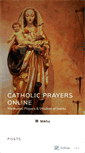 Mobile Screenshot of catholicprayersonline.wordpress.com