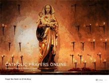 Tablet Screenshot of catholicprayersonline.wordpress.com